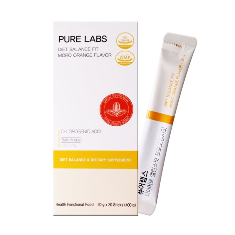 PURE LABS ダイエット バランスフィット モロオレンジ味 20包 飲むダイエット韓国サプリ ブラッドオレンジ