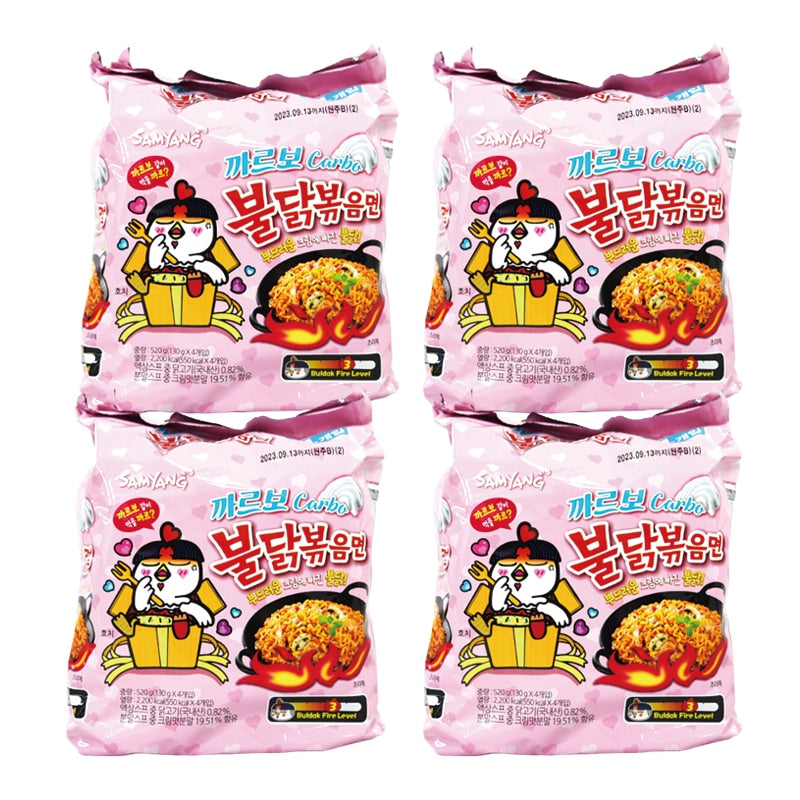 カルボプルダック炒め麺 プルダックポックンミョン 16個(1個130g)/ 8袋 /韓国ラーメン