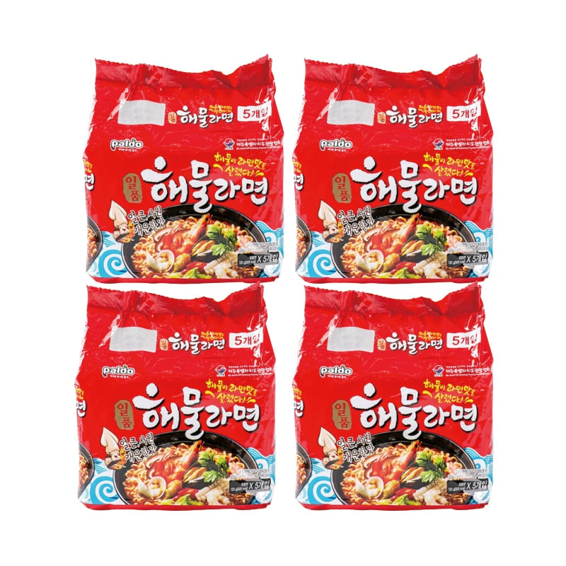 海産物ラーメン 一品海産物らーめん paldo 20個(1個120g)/ 10袋 /韓国ラーメン