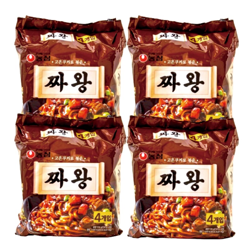 チャ王 らーめんジャジャン麺 16個(1個134g)/ 8袋 /韓国ラーメン