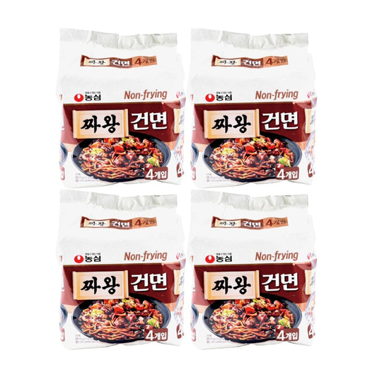 チャ王乾麺 らーめんジャジャン麺 16個(1個134g)/ 8袋 /韓国ラーメン